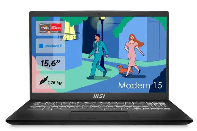 MSI Modern 15 B7M-463 Notebook Ryzen 5 16GB 512GB
