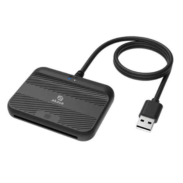 Akasa AK-CR-14BK Kartenleser USB-A Smartcard schwarz