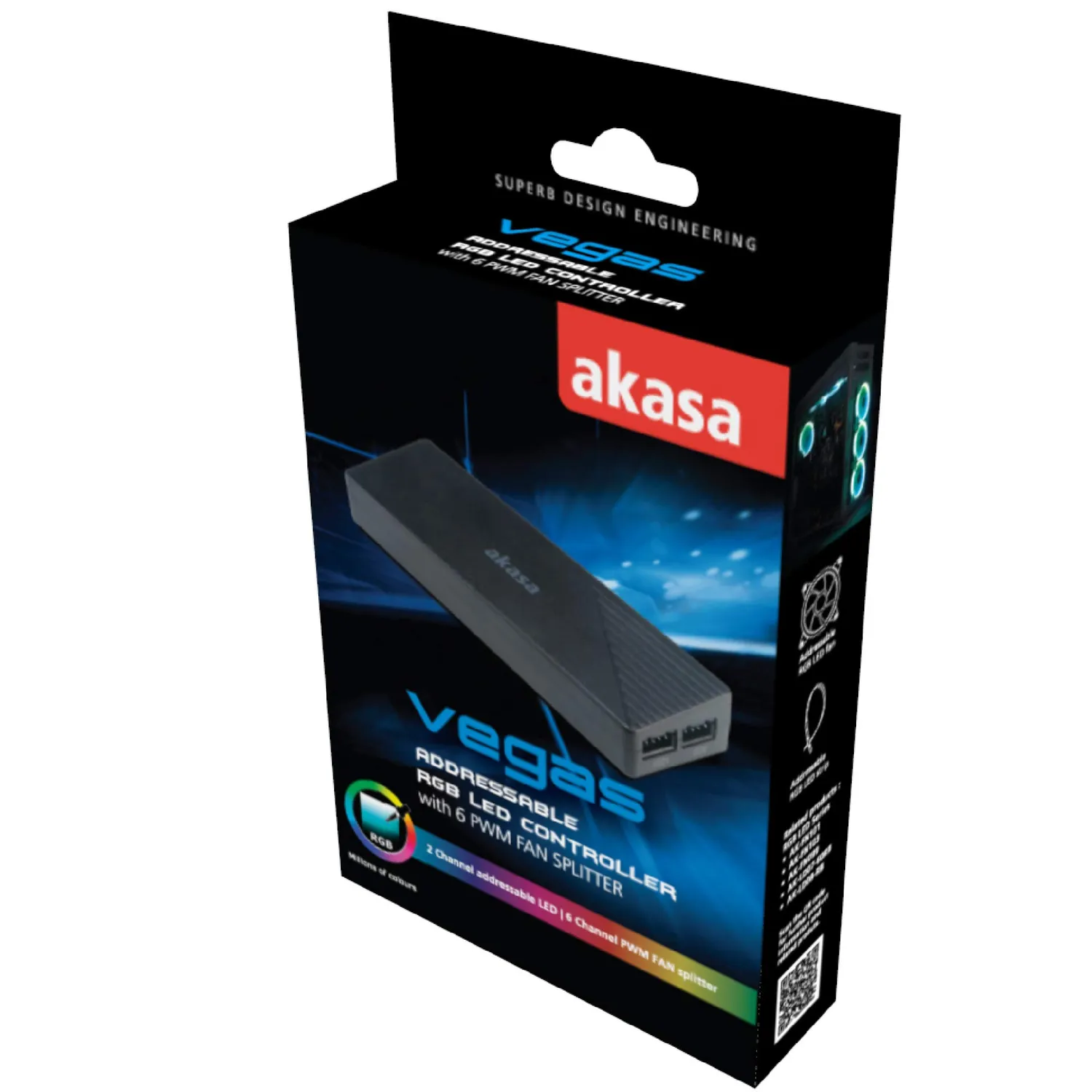 Akasa Vegas ARGB LED Controller Hub PWM