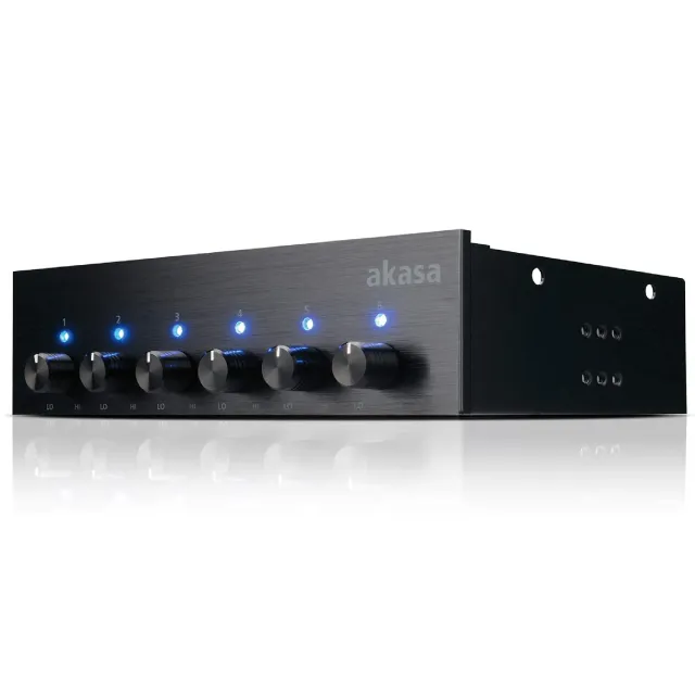 Akasa AK-FC-08BKV2 Lüftersteuerung 5,25 6-Kanal LED