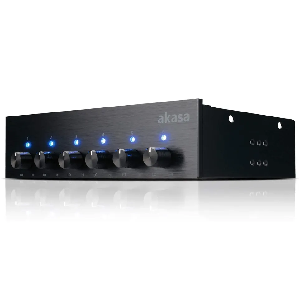 Akasa AK-FC-08BKV2 Lüftersteuerung 5,25 6-Kanal LED
