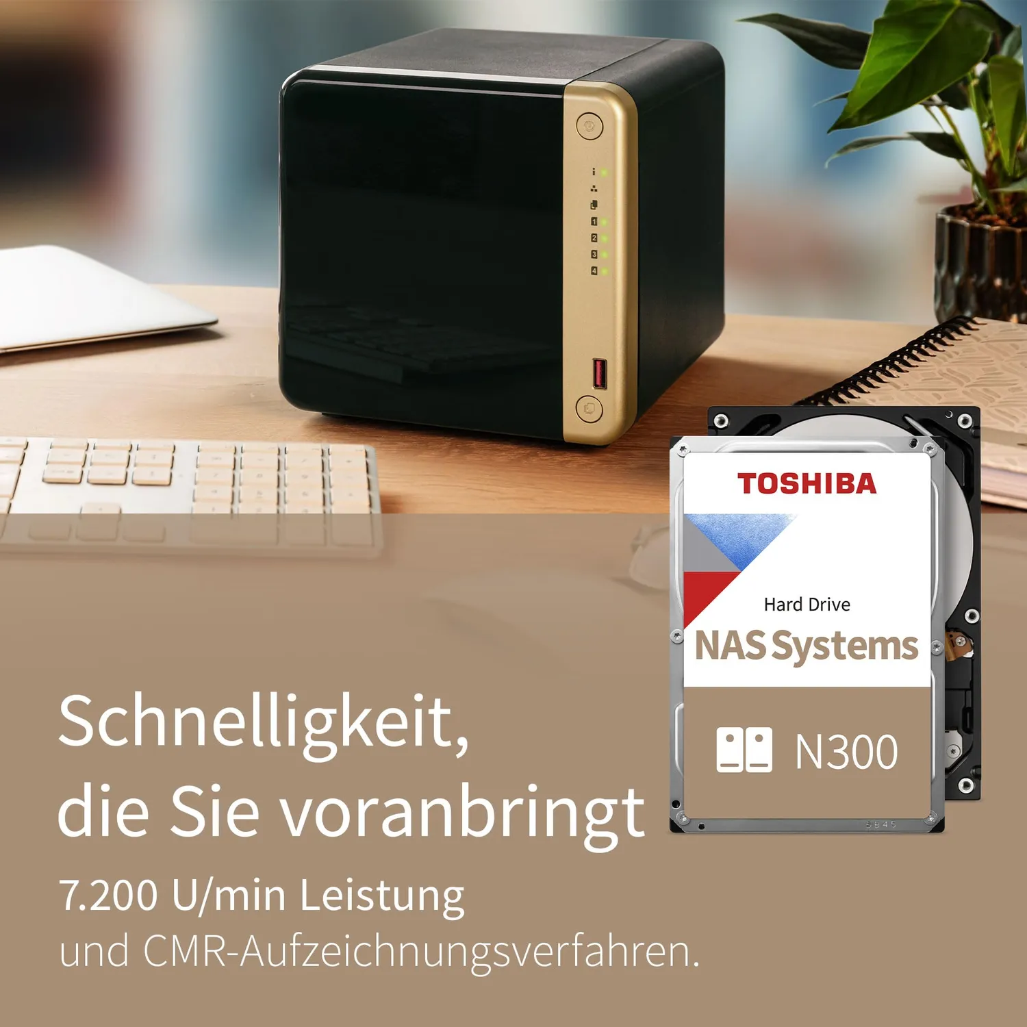 Toshiba N300 NAS-Festplatte 3,5 Zoll 4TB 7200rpm