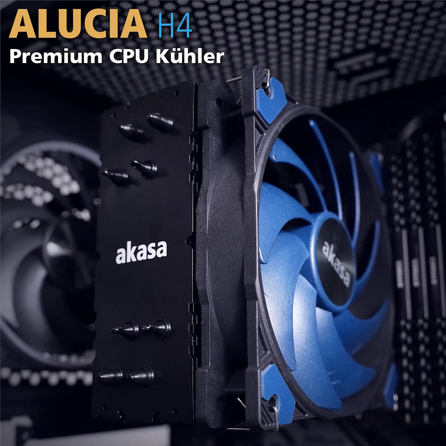 Akasa Alucia H4 AK-CC4017EP01 CPU-Kühler 185W TDP
