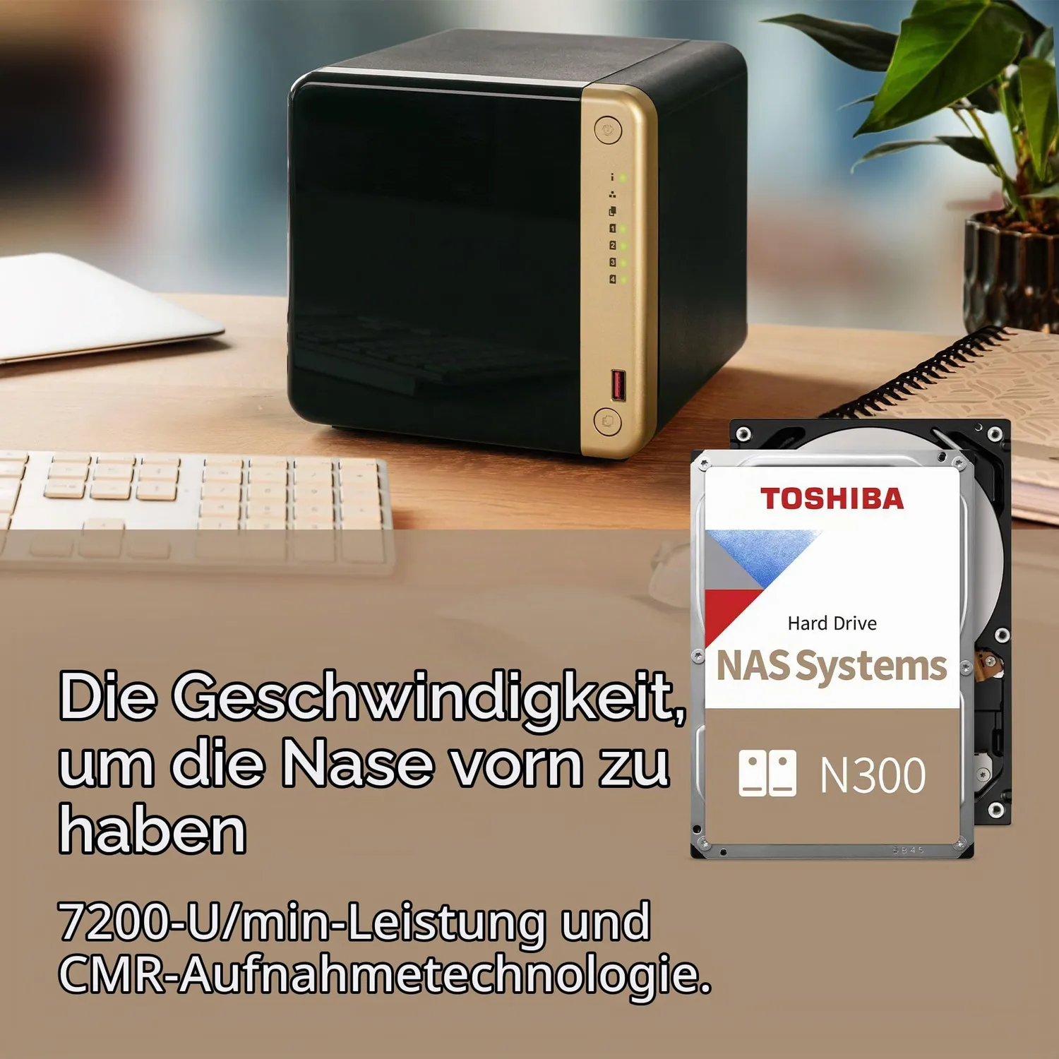 Toshiba N300 Festplatte 8TB NAS 7200rpm 256MB 3.5 Zoll