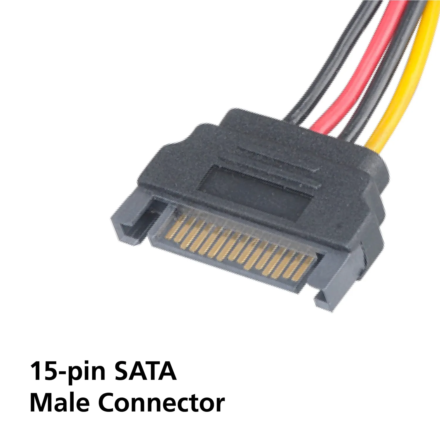 Akasa AK-CBPW03-KT02 SATA-Molex Adapter 15cm 2er