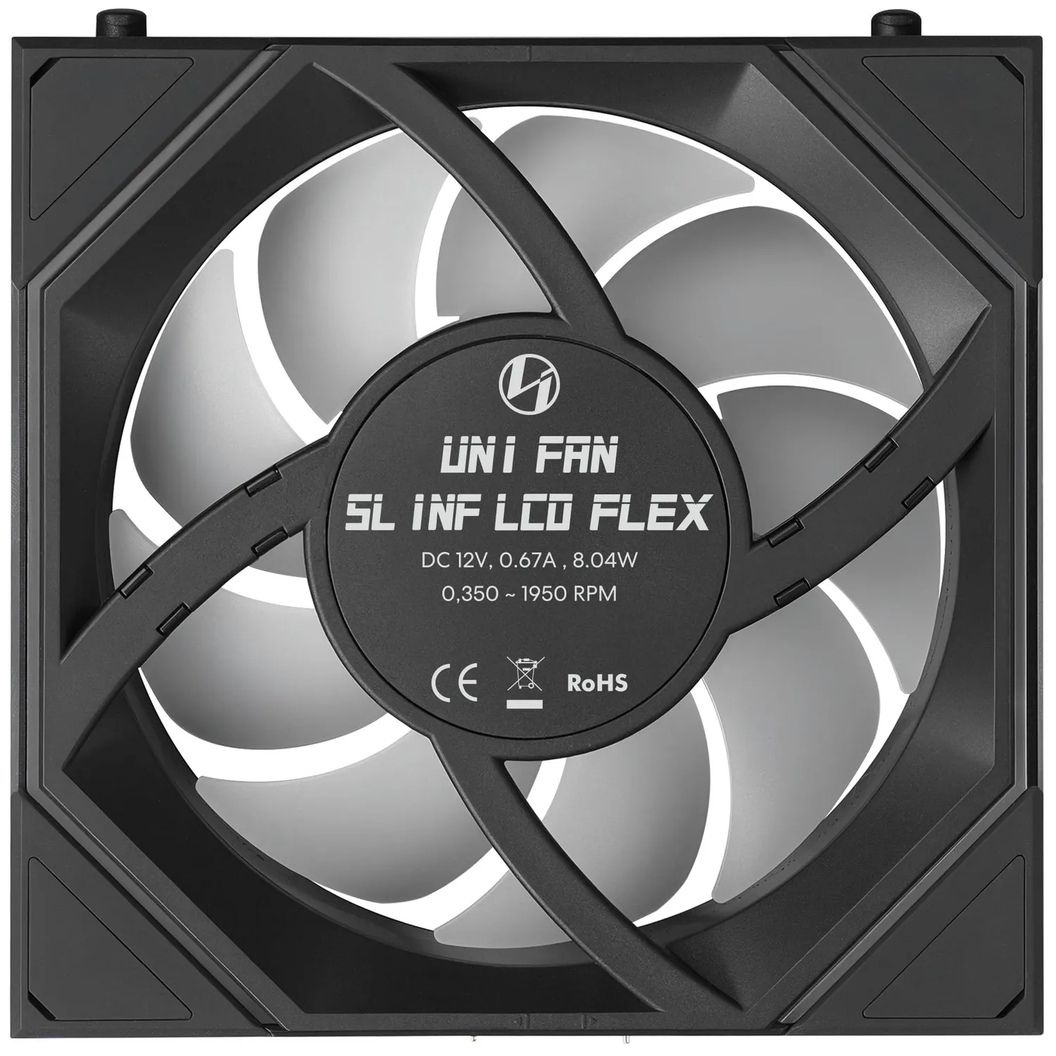 Lian Li UNI FAN SL-INF LCD FLEX Lüfter 120mm Schwarz