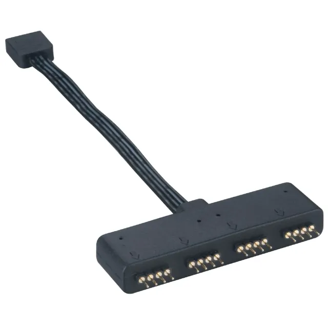 Akasa AK-CBLD02-10BK Lüfter-Hub Schwarz PWM-Verteiler