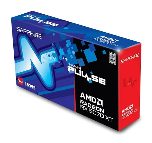 Sapphire Pulse RX 9070 XT Grafikkarte 16GB Gaming DUAL DP