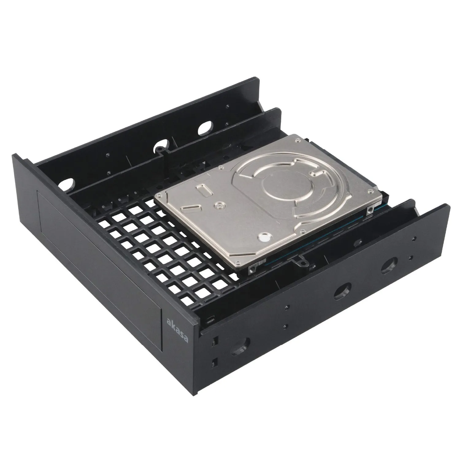 Akasa AK-HDA-05 Einbaurahmen 3,5 auf 5,25 Zoll schwarz ABS