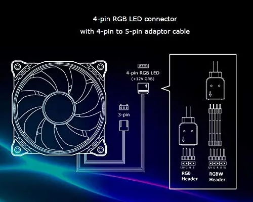 Akasa Vegas X7 LED Lüfter 120mm RGB Gehäuselüfter
