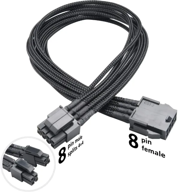 Akasa Flexa P8 AK-CBPW08-40BK ATX12V Verlängerung 40cm