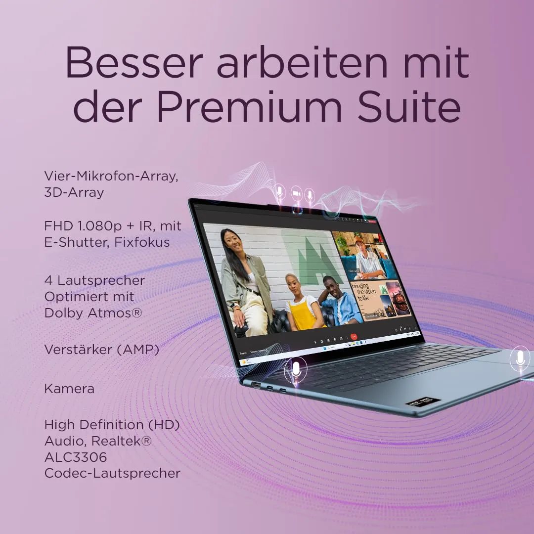 Lenovo Yoga Slim 7 Laptop 14 OLED 16GB 512GB Teal