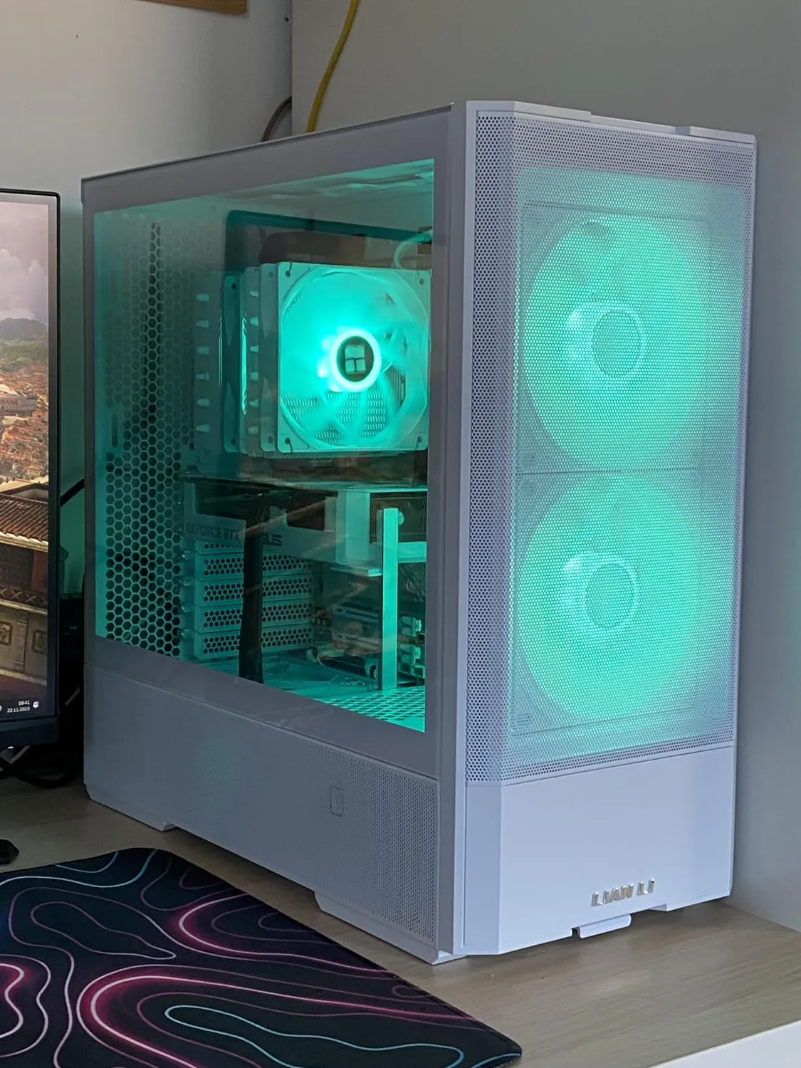 Lian Li LANCOOL 207 Midi-Tower PC-Gehause Weiss 4 Lufter