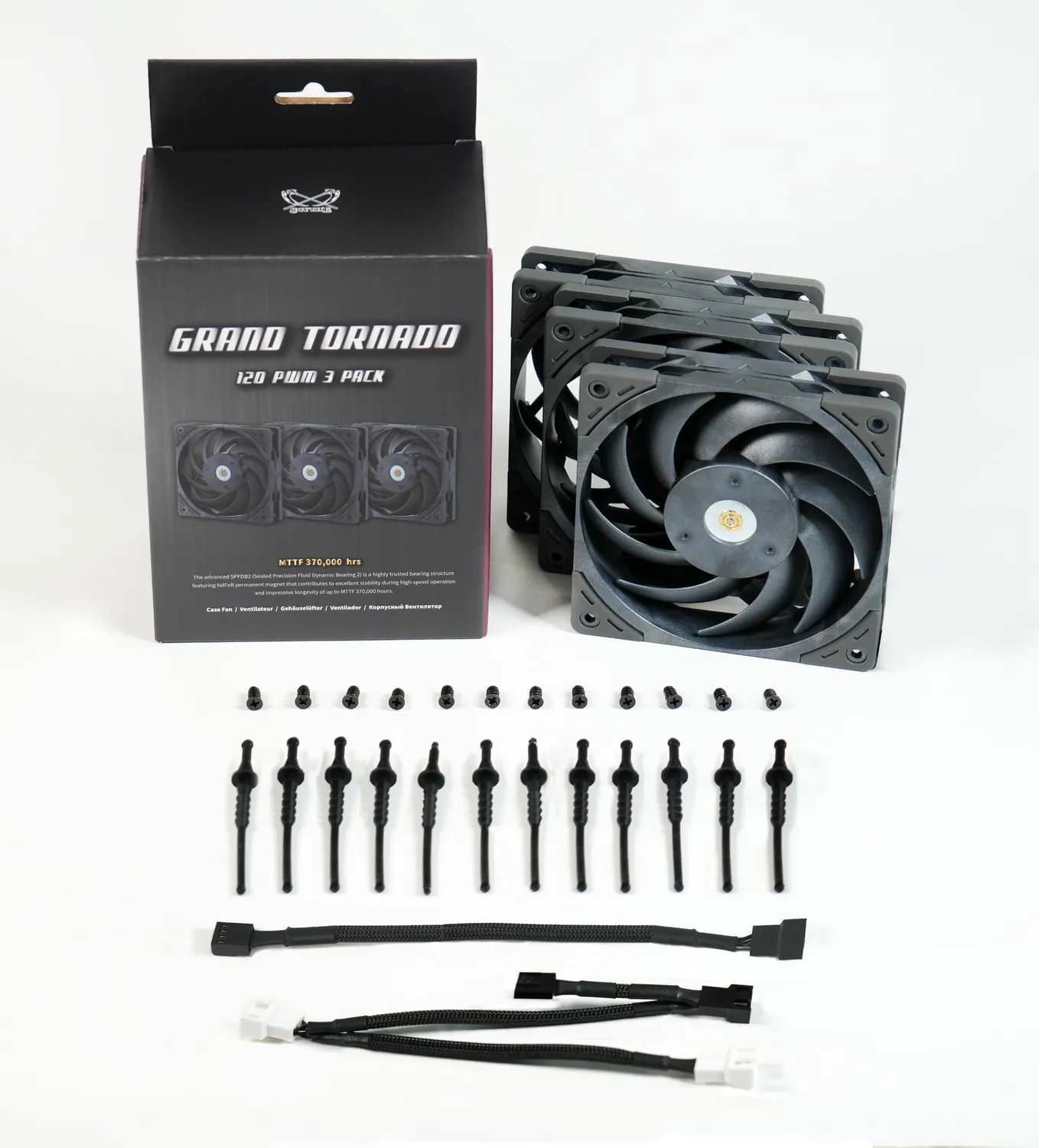 Scythe Grand Tornado 120 PWM Gehäuselüfter 120mm 3er 2000rpm