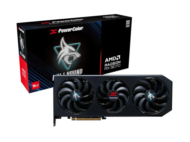 AMD Radeon RX 9070 Hellhound Grafikkarte 16GB GDDR6