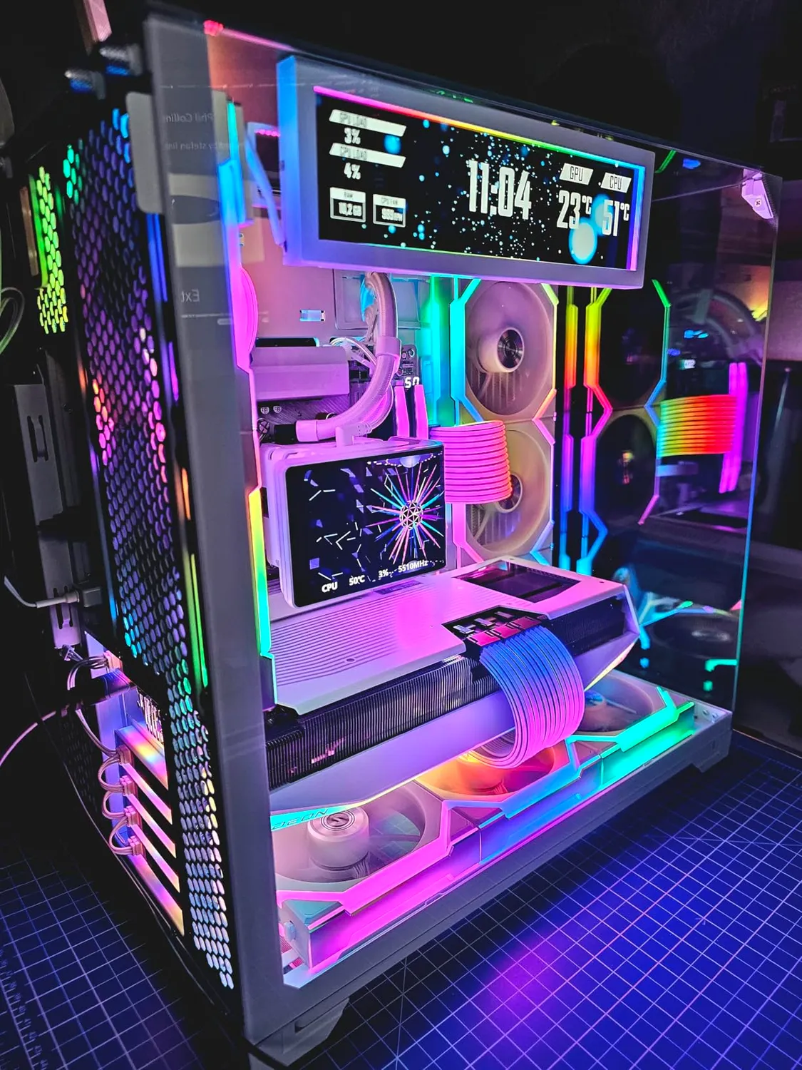 Lian Li O11 Vision Compact PC-Gehäuse schwarz Glas
