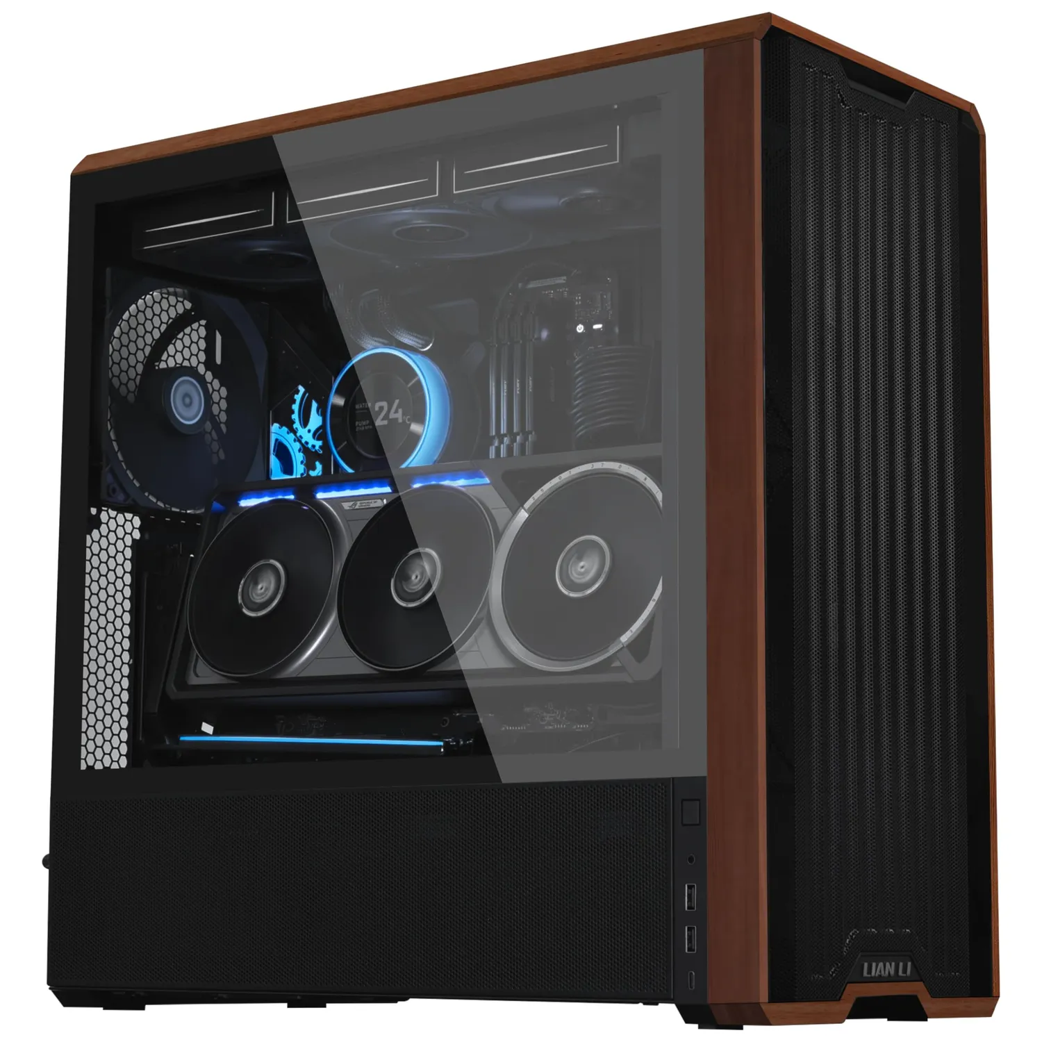 Lian Li GPU-Halterung vertikal PCIe 5.0 mit Riser Kabel