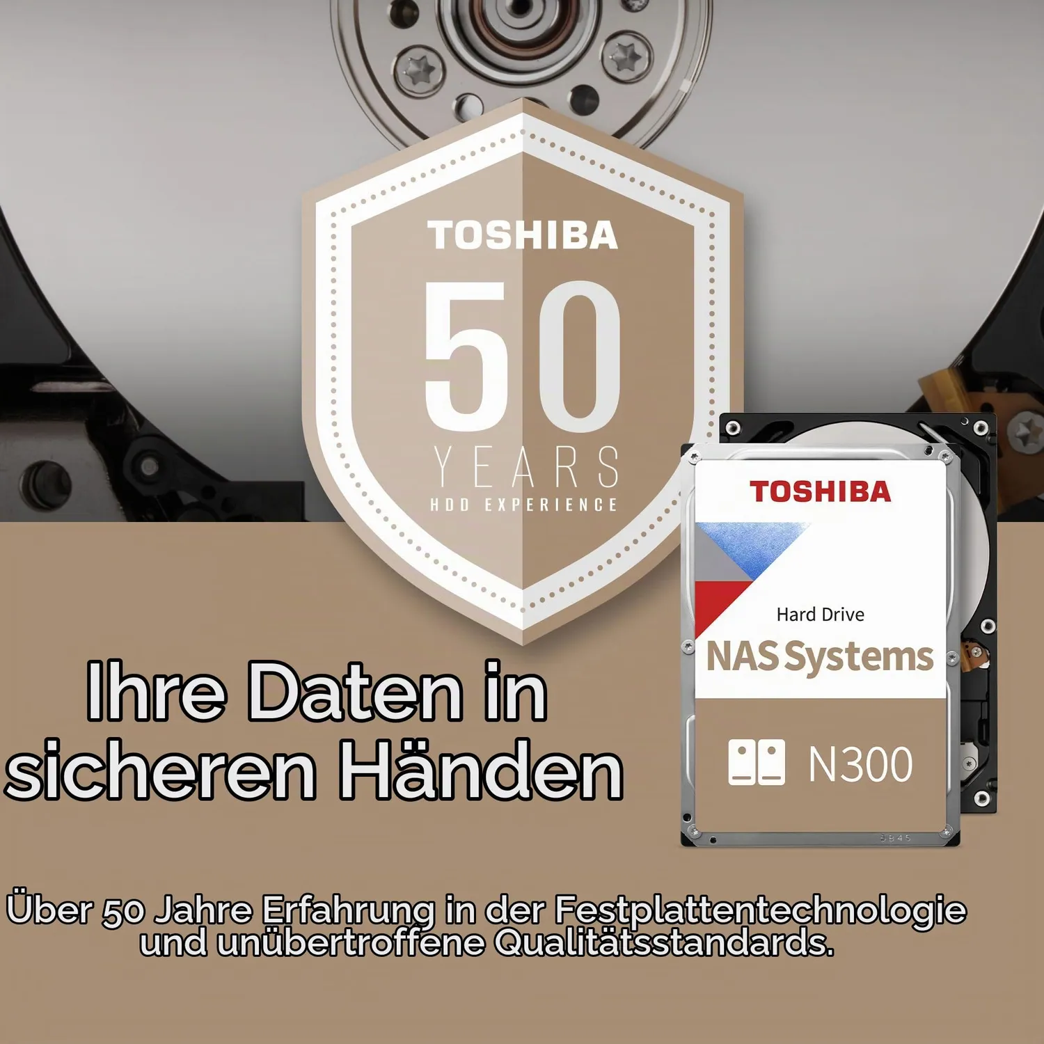 Toshiba N300 Festplatte 8TB NAS 7200rpm 256MB 3.5 Zoll