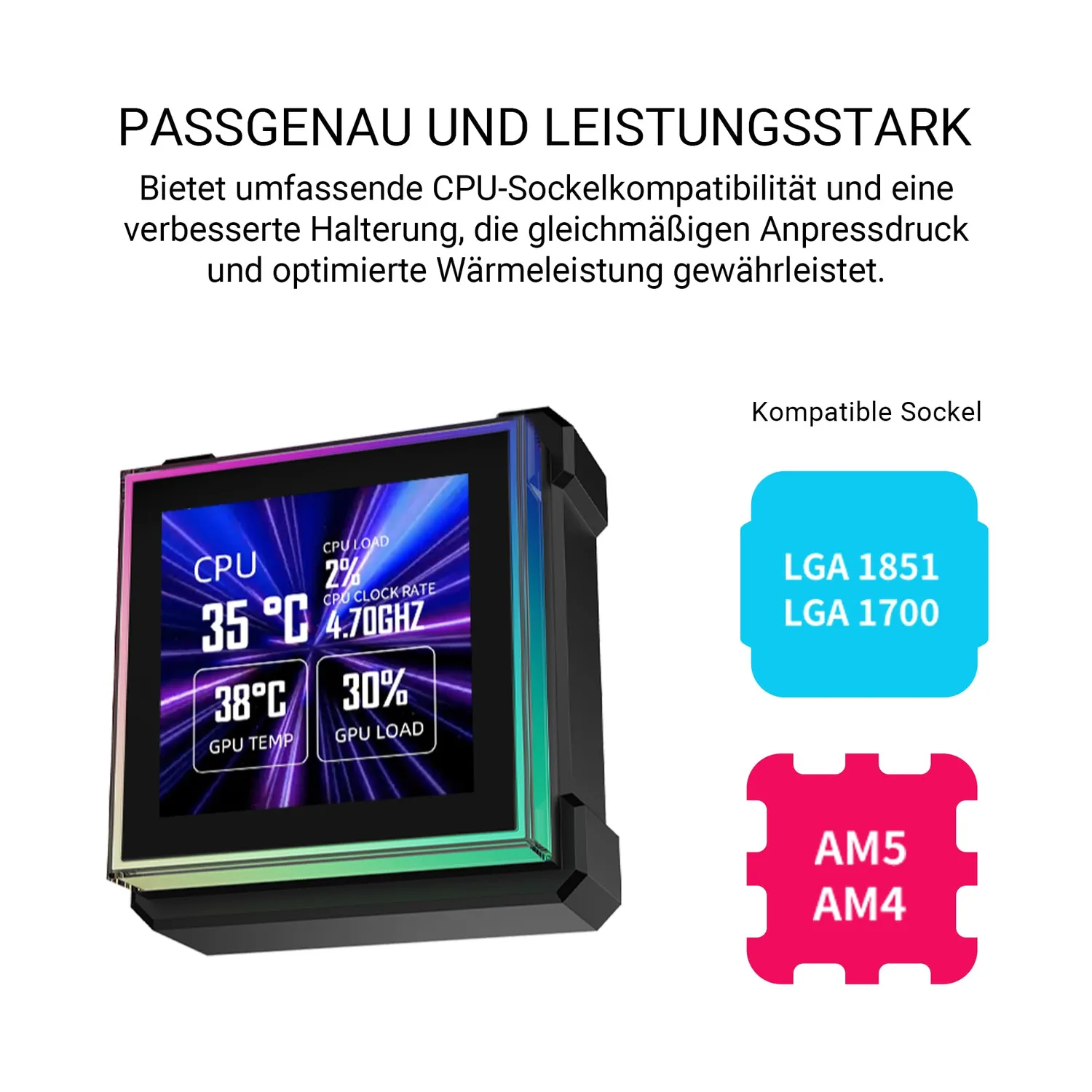 Lian Li HydroShift II LCD-S 360 AiO Weiß mit Display