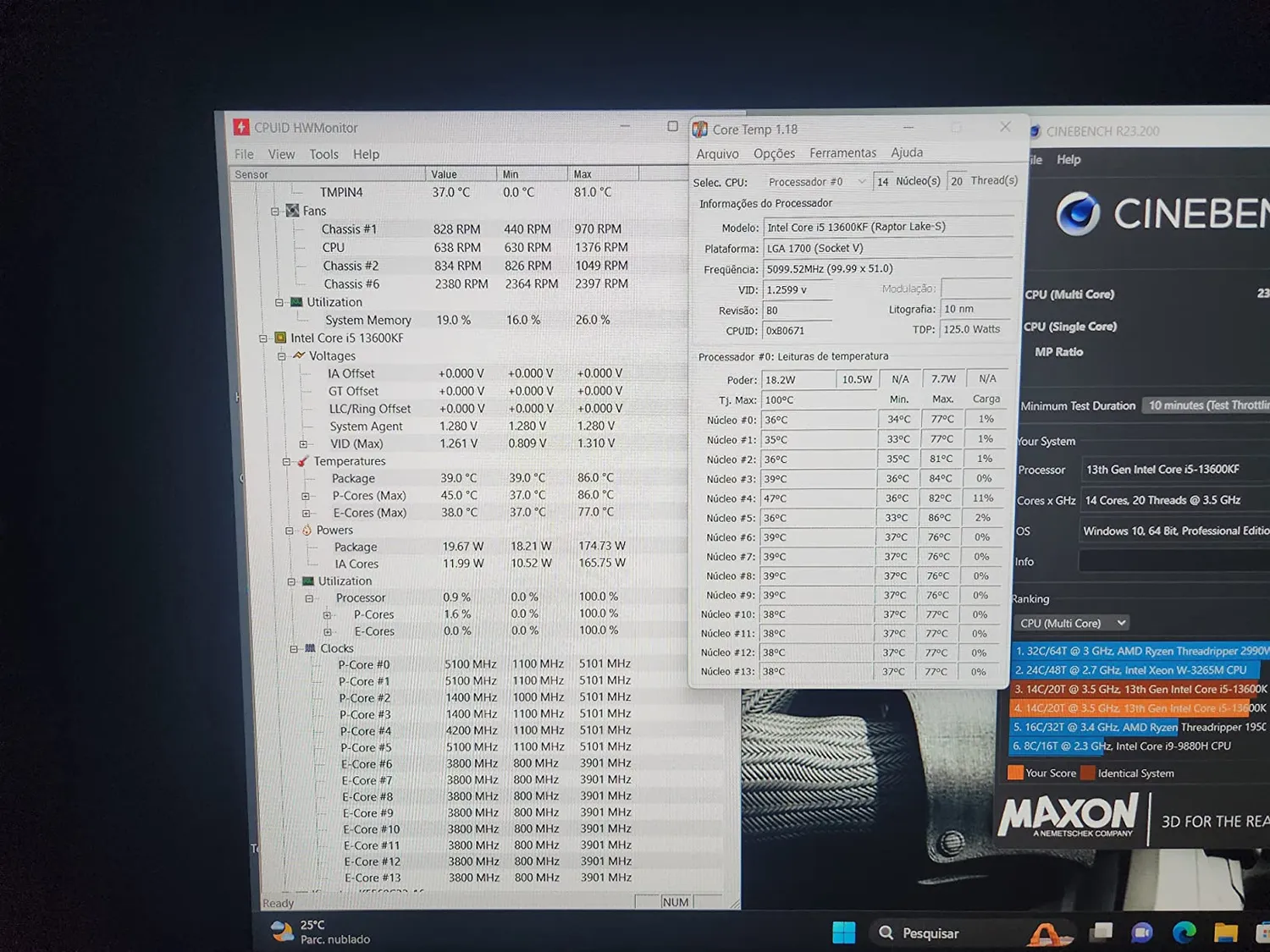 Intel Core i5-13600KF Prozessor LGA1700 14 Kerne