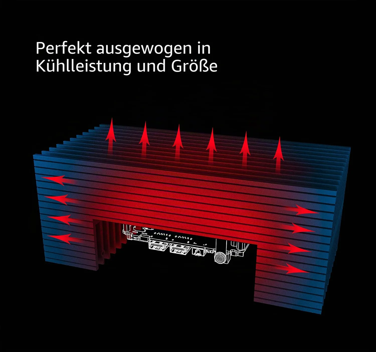 Akasa Turing A-NUC45-M1B lüfterloses Gehäuse NUC