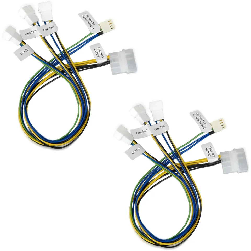 Akasa PWM-Splitter AK-CB002-KT02 Lüfterkabel 3-fach 2er-Pack