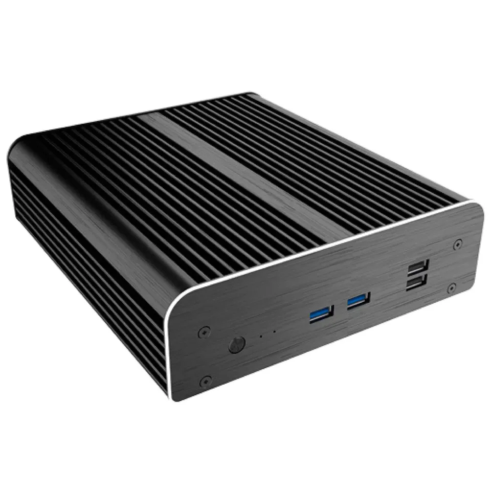 Akasa Newton S7D A-NUC38-M1B NUC-Gehäuse lüfterlos Alu