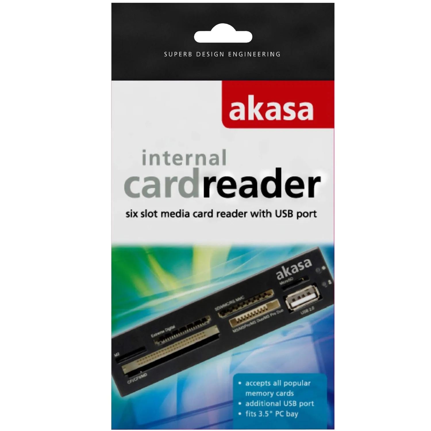 AKASA AK-ICR-07 Kartenleser 3,5 Zoll USB 2.0 6-Port