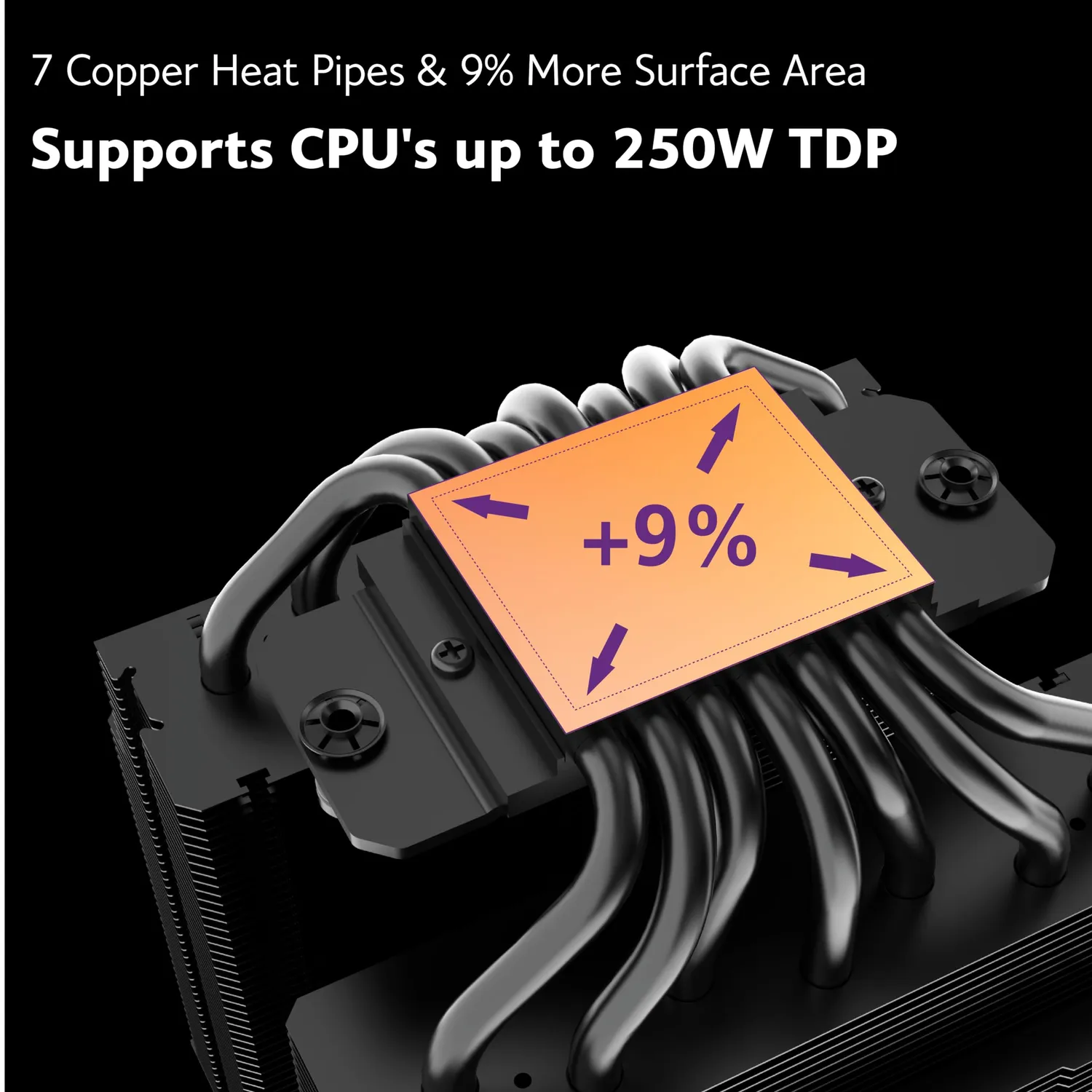 Akasa SOHO H7 AK-CC4026HP01 CPU-Kühler Dual Tower