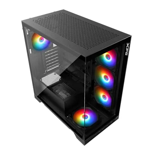 XPG Invader X PC-Gehäuse Schwarz 5x ARGB Glas