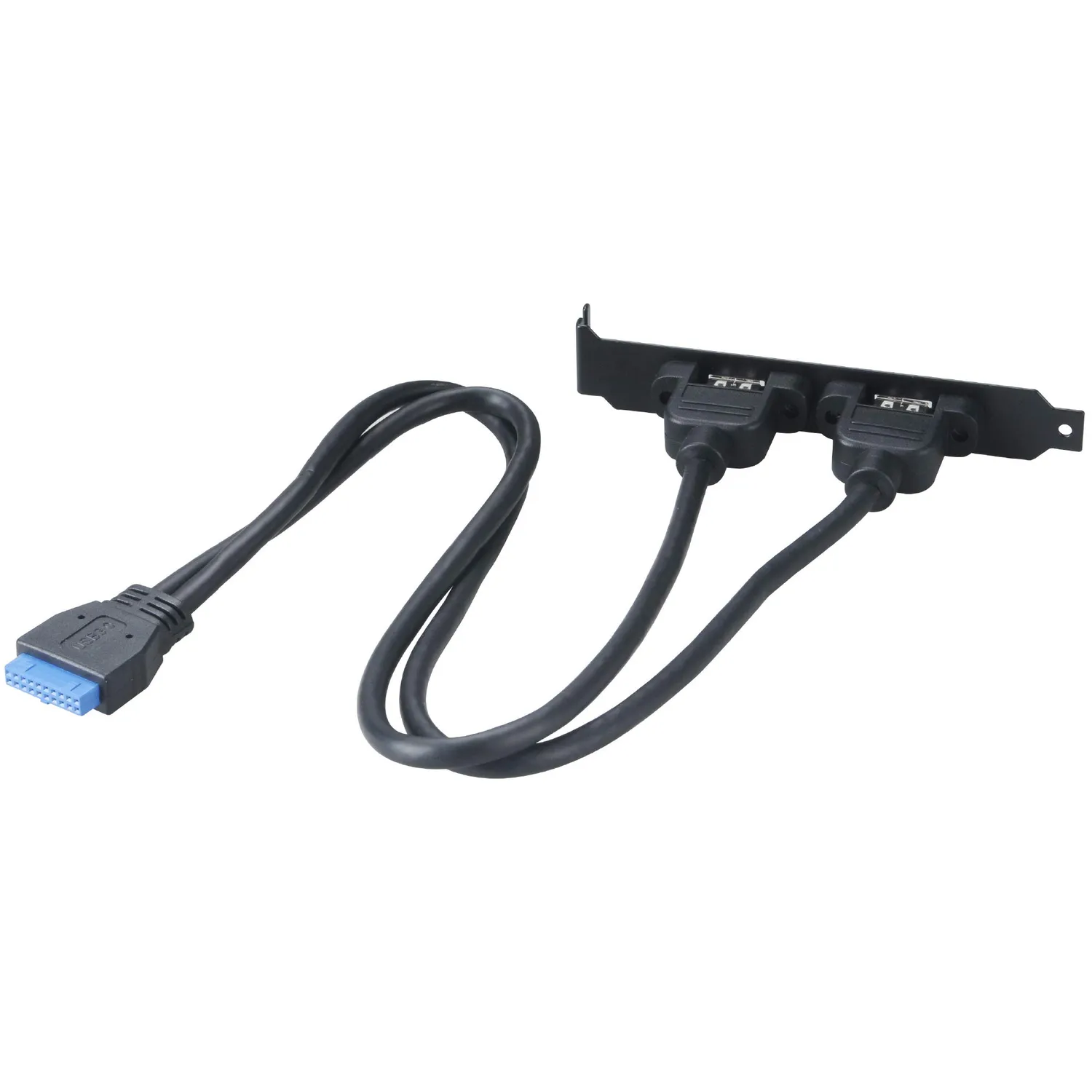 Akasa AK-CBUB17-40BK USB 3.0 Adapterkabel 40cm Slotblech