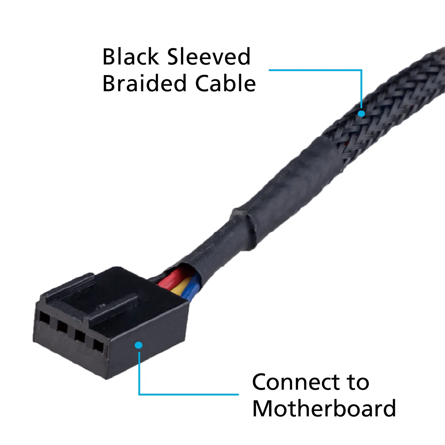 Akasa Flexa FP5H Lüfter Hub 5-fach PWM Splitter 30cm