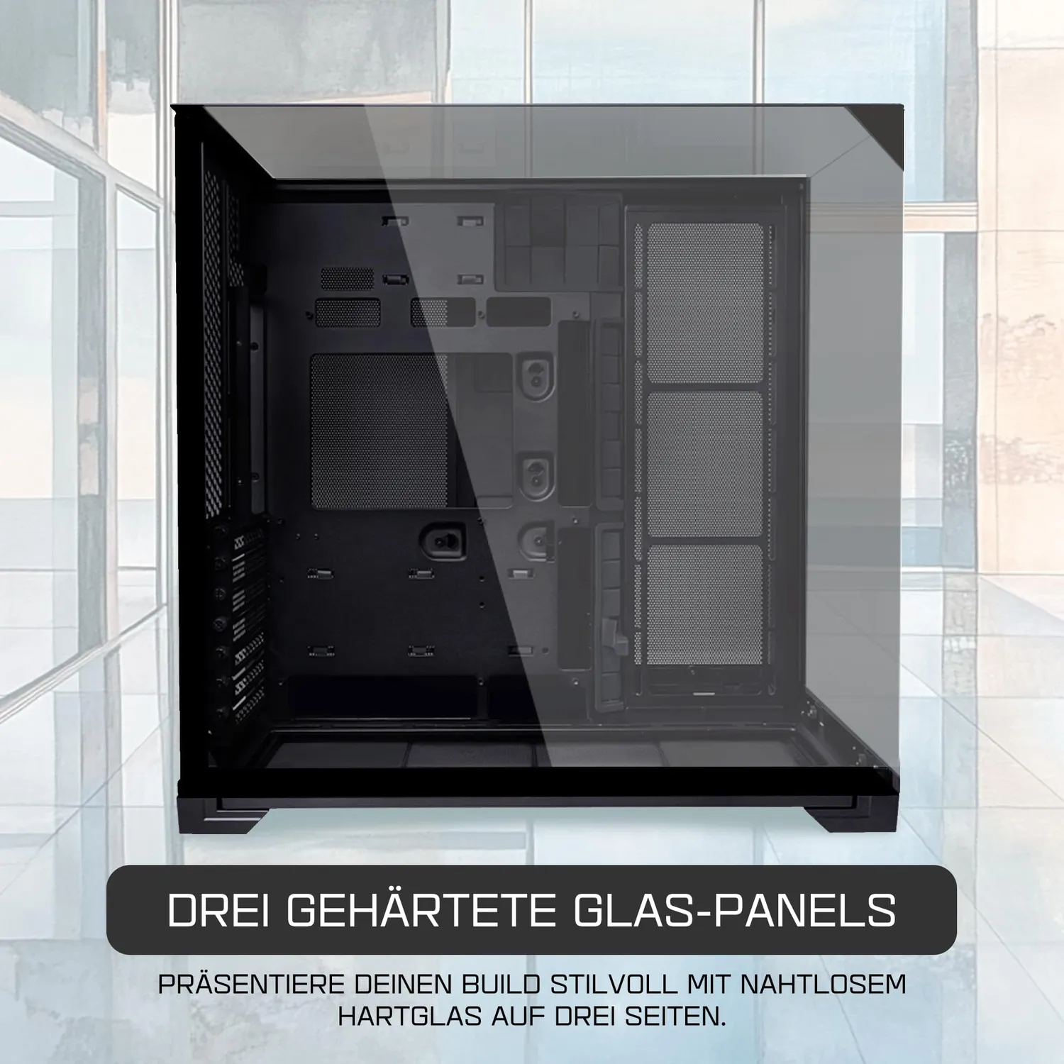 Lian Li O11 Vision Compact PC-Gehäuse schwarz Glas