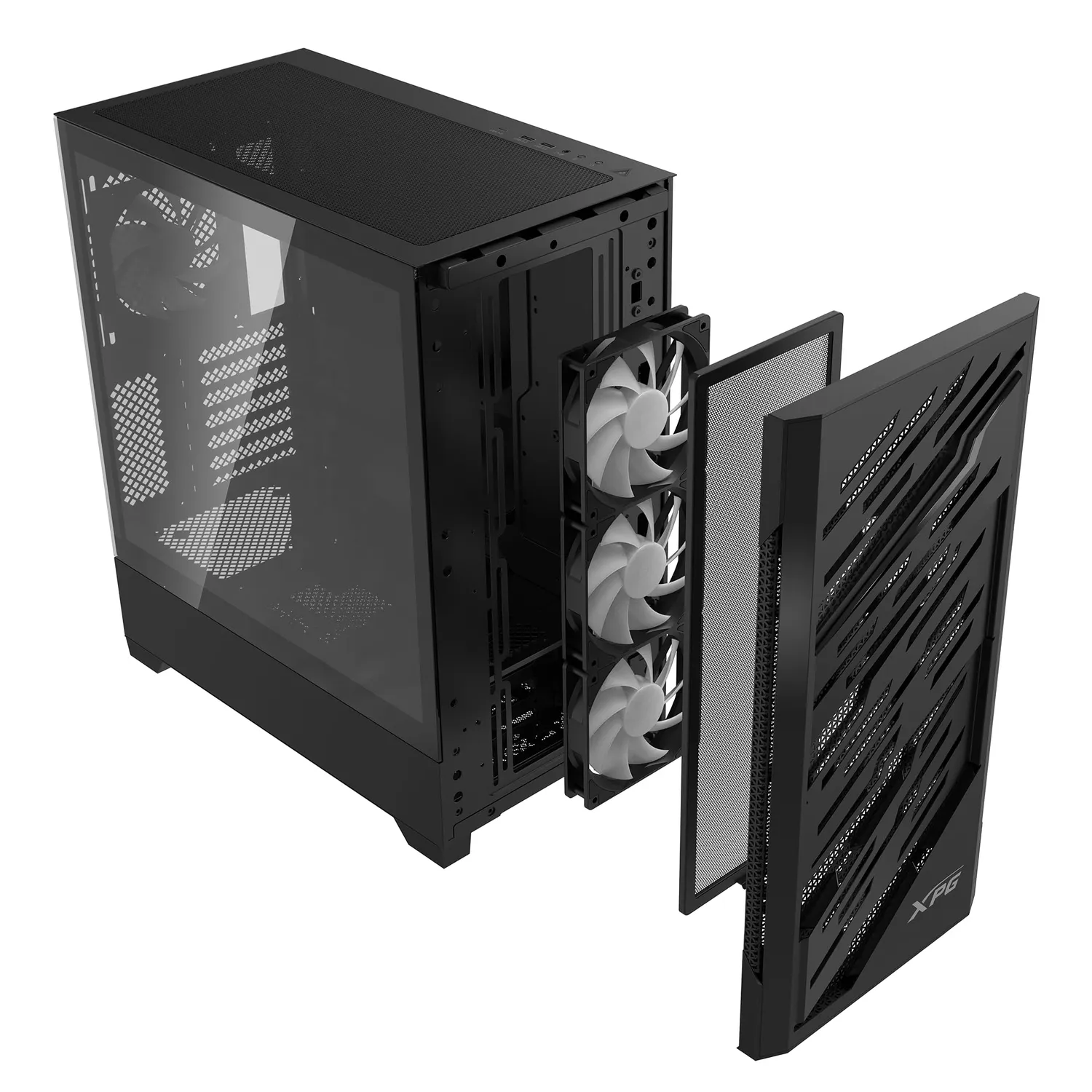 XPG Starker Air BTF Mid-Tower Gehäuse schwarz 4x ARGB 360mm