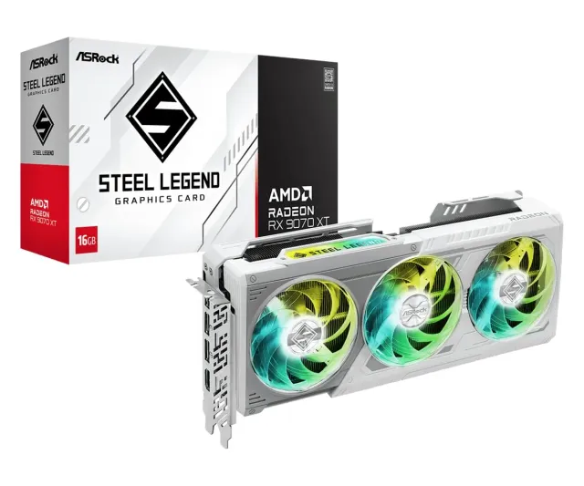 ASRock RX 9070 XT SL Grafikkarte 16GB GDDR6 3 Lüfter