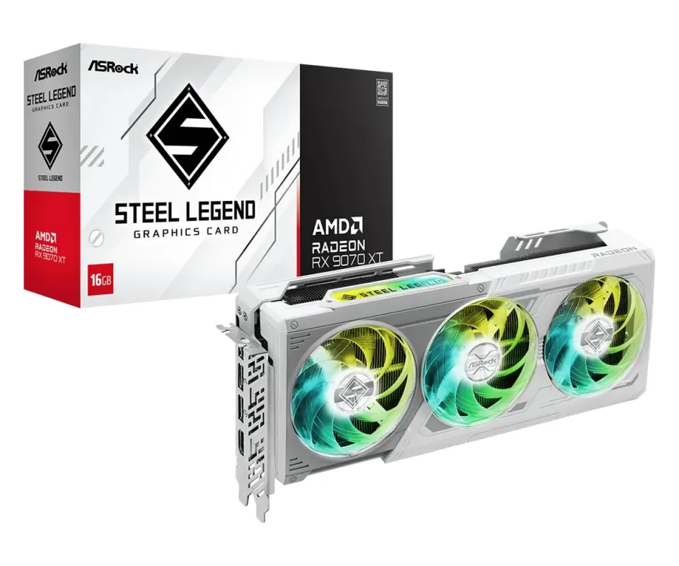 ASRock RX 9070 XT SL Grafikkarte 16GB GDDR6 3 Lüfter