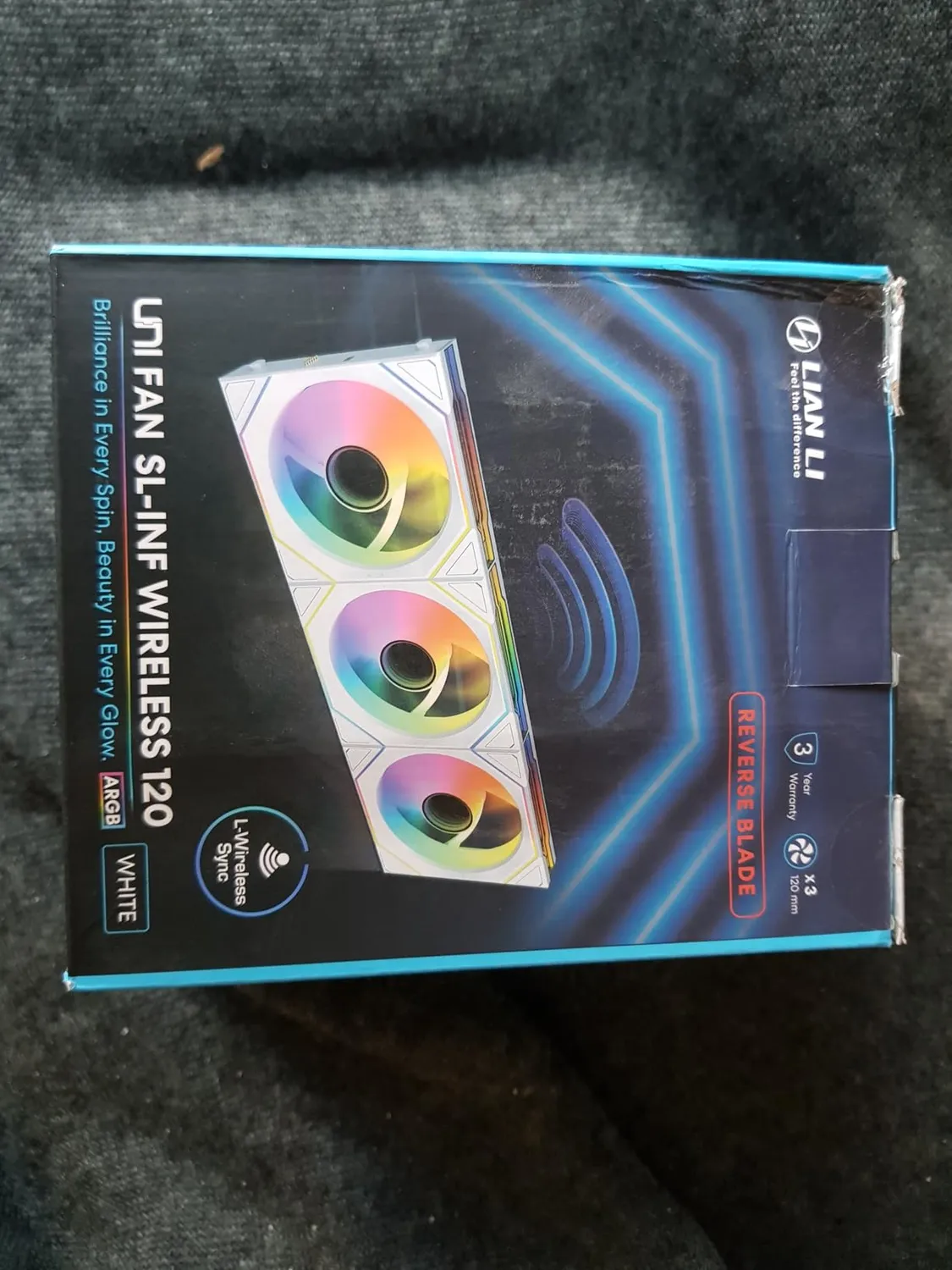 Lian Li UNI FAN SL-INF Reverse Lüfter 120mm 3er weiß