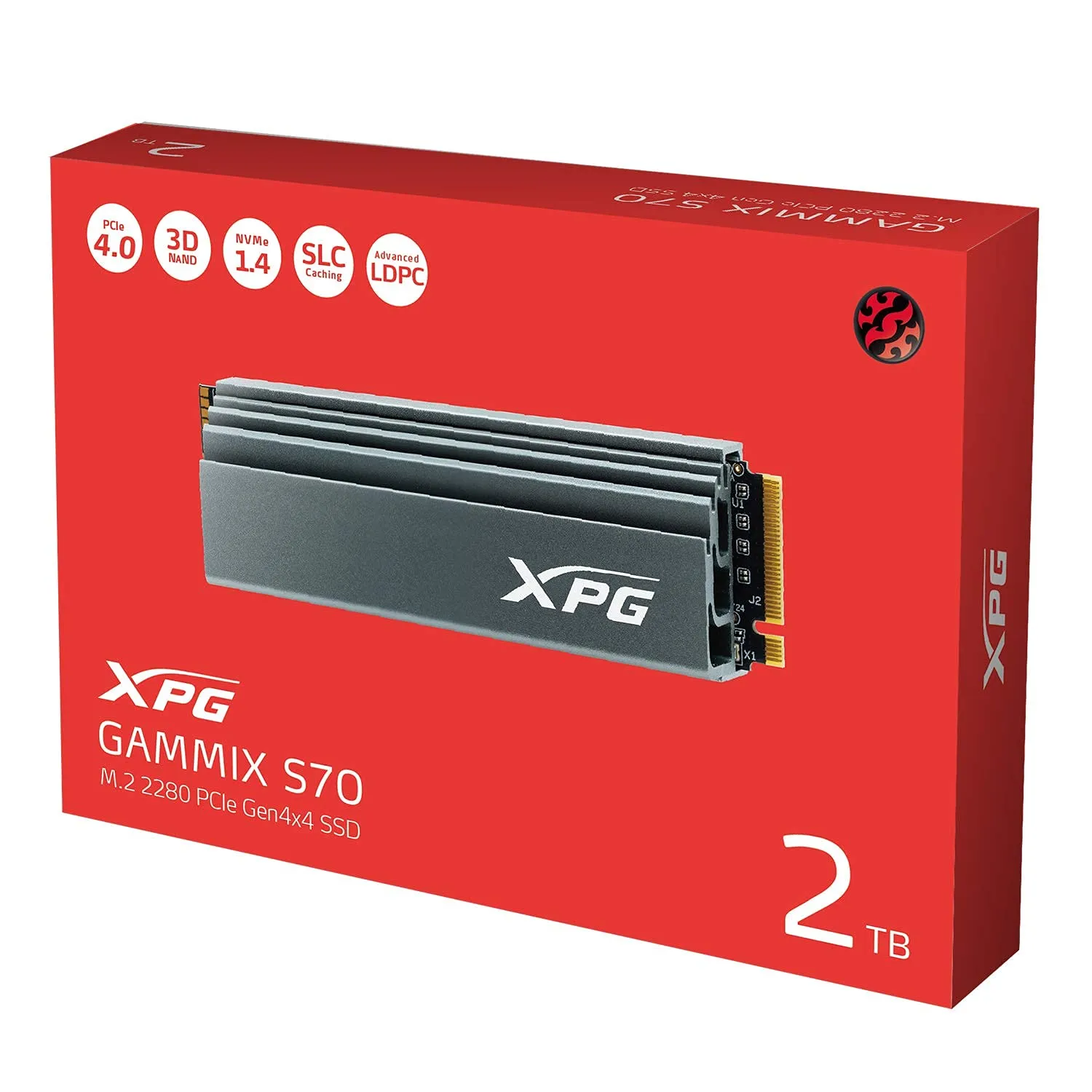 XPG GAMMIX S70 2TB SSD M.2 PCIe 4.0 mit Kühlkörper