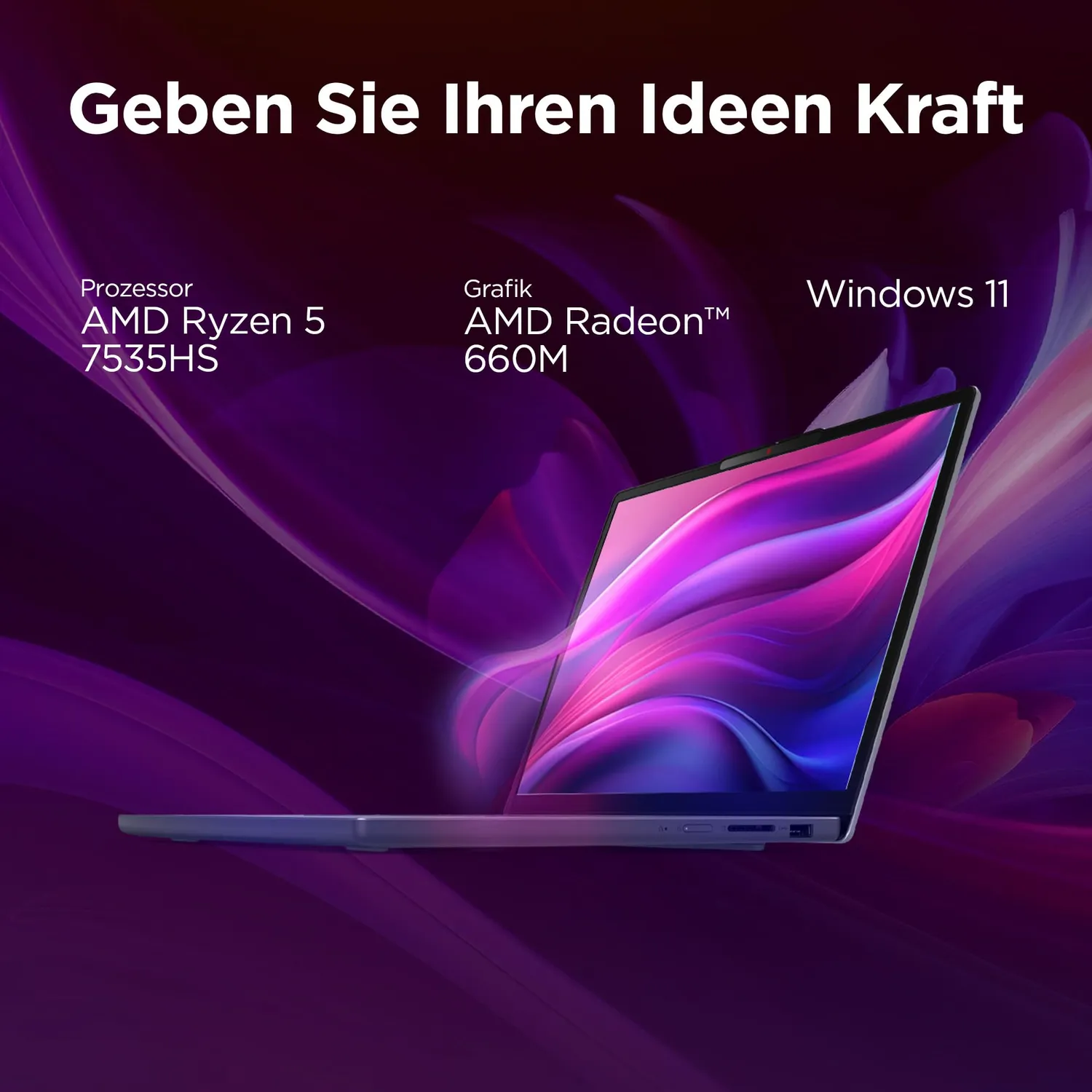 Lenovo IdeaPad Slim 3 Laptop Ryzen 5 7535HS 24GB 1TB 16 Zoll
