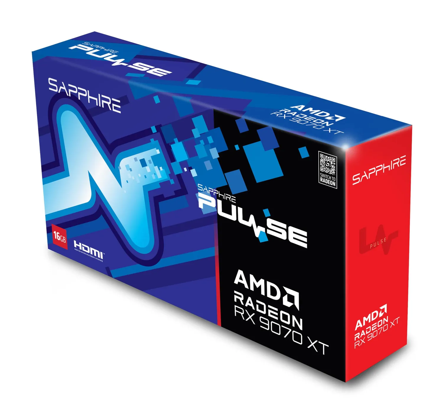 Sapphire Pulse RX 9070 XT Grafikkarte 16GB Gaming DUAL DP
