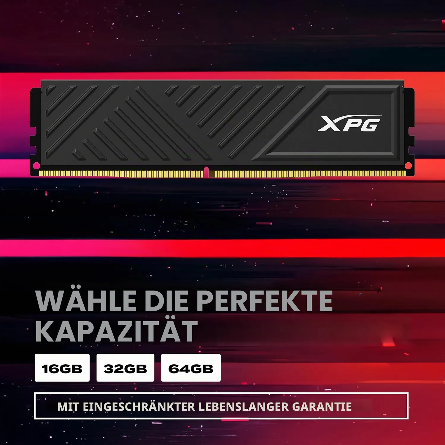 XPG DDR4 RAM AX4U320016G16A-DTBKD 32GB Kit 3200
