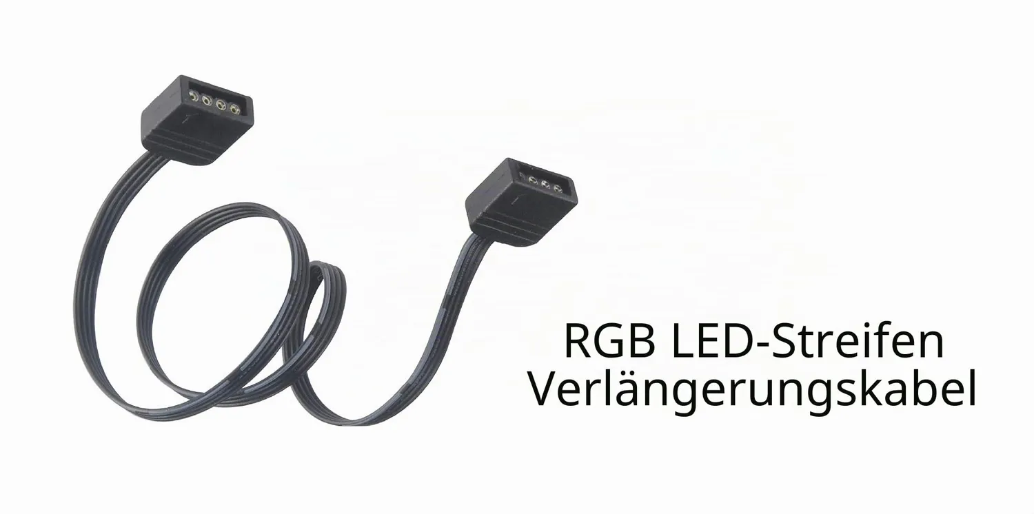 Akasa AK-CBLD06-30BK RGB Verlängerungskabel 30 cm 4-Pin