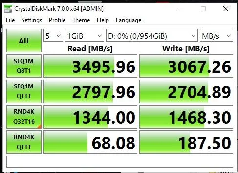 XPG SX8200 Pro 512GB M.2 SSD PCIe Gen3x4