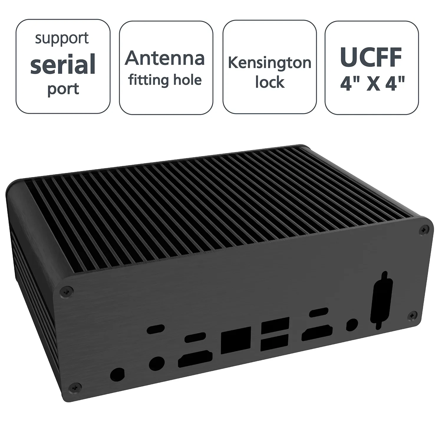 Akasa Newton CTN A-NUC75-M1B NUC Gehäuse lüfterlos 1,06L