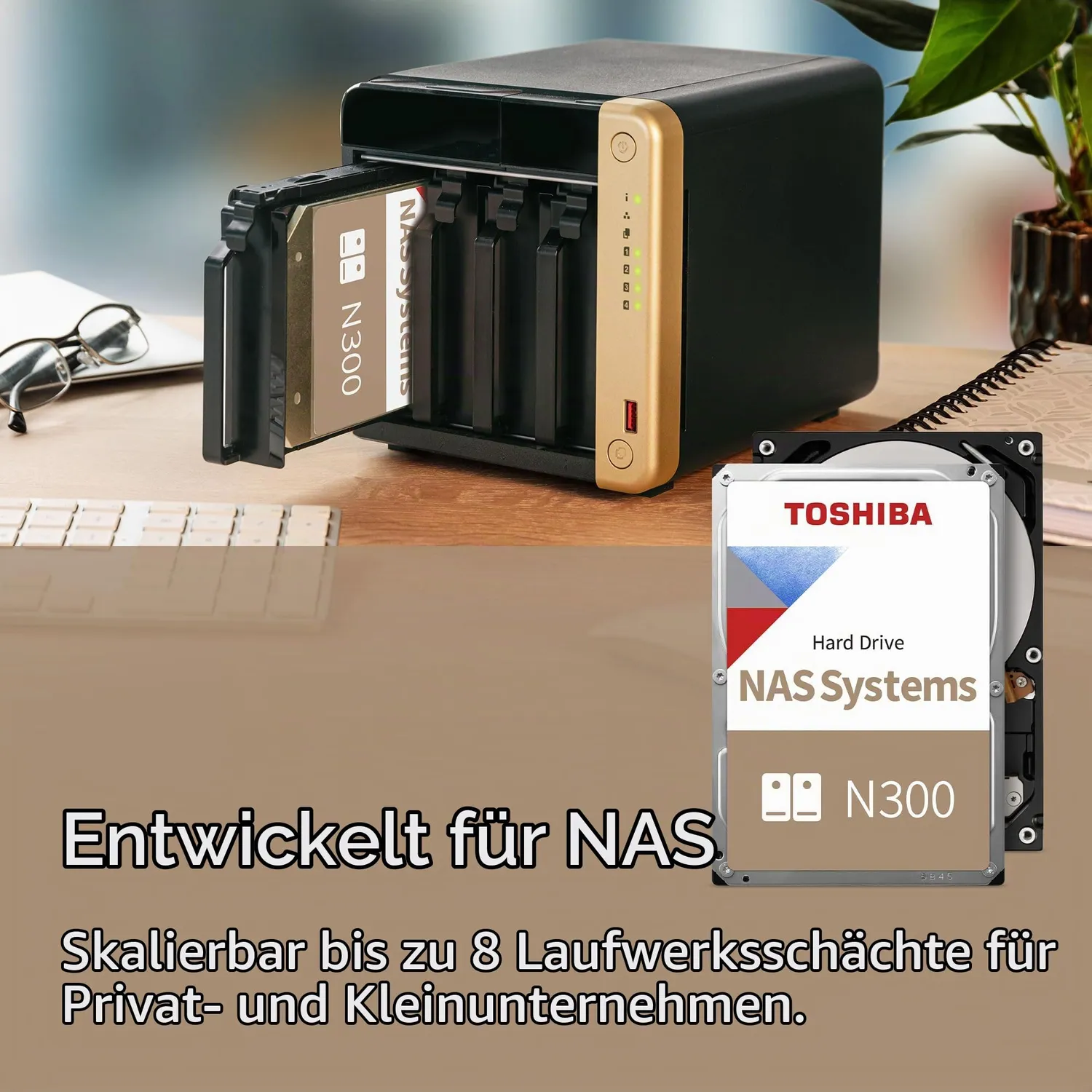Toshiba N300 Festplatte 8TB NAS 7200rpm 256MB 3.5 Zoll