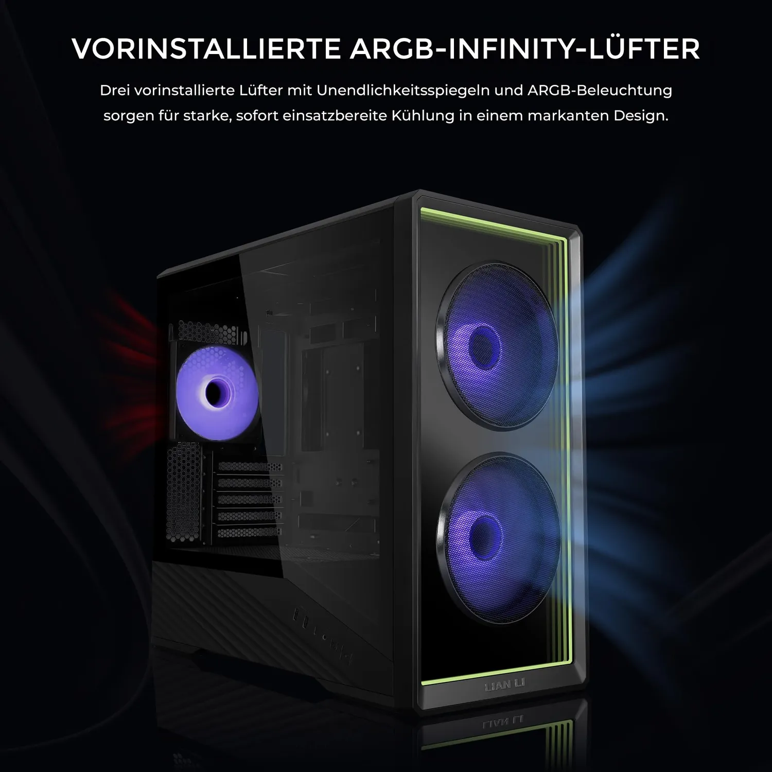 Lian Li Vector V150 Gehäuse schwarz ARGB