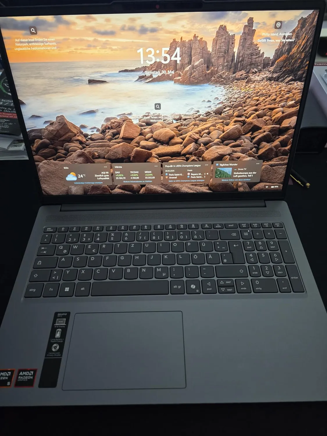 Lenovo IdeaPad Slim 3 Laptop 16GB 512GB Luna Grey ohne Netzteil