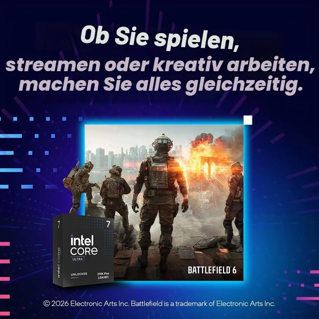 Intel Core Ultra 5 250KF Plus Prozessor 18 Kerne o. Grafik