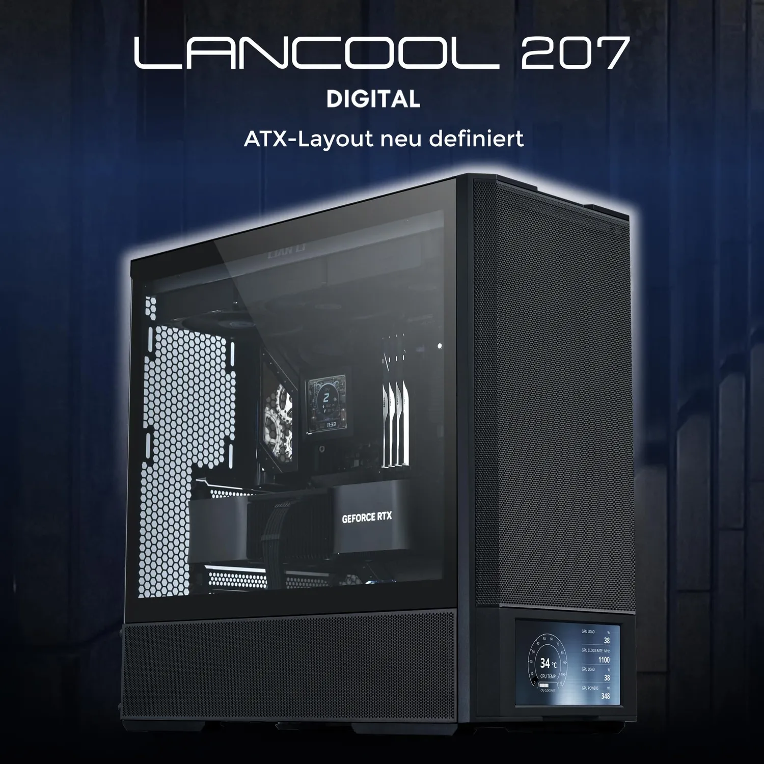 Lian Li LANCOOL 207 Digital PC Gehäuse schwarz ATX