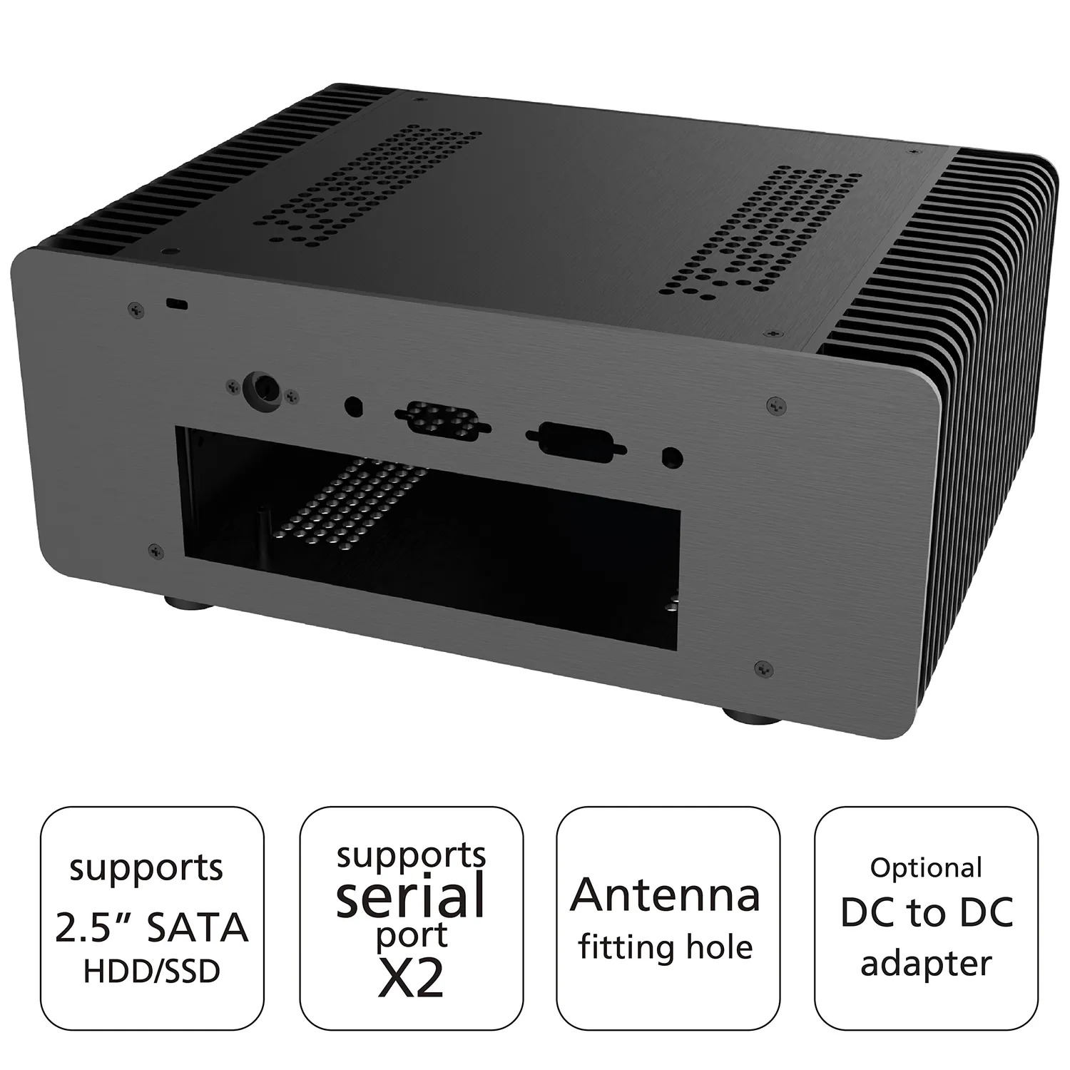 Akasa Maxwell Pro A-ITX48-M1B Gehäuse lüfterlos